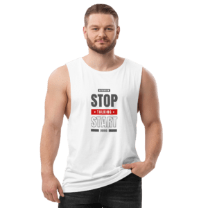 Men’s drop arm tank top